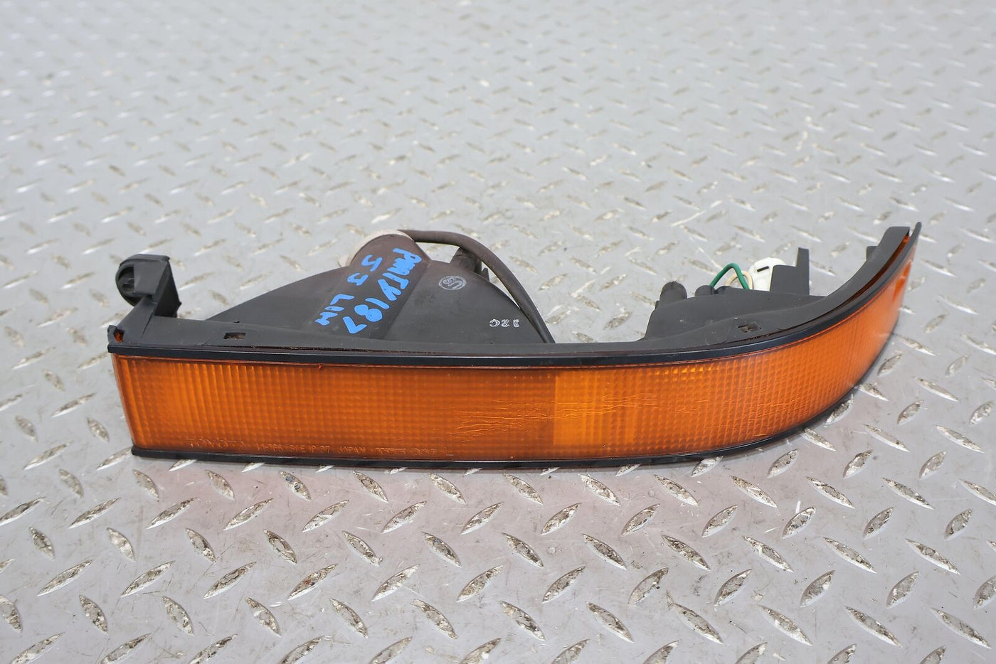 89-93 Toyota Supra Front Left LH Turn Signal Light (Amber) Heat Cracked Lens