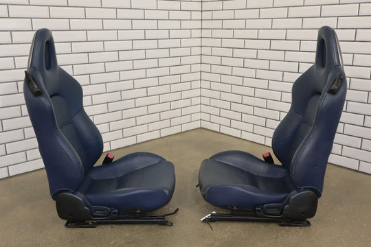 2000-2005 Honda S2000 OEM Leather Bucket Seat Set (Left/Right) Blue