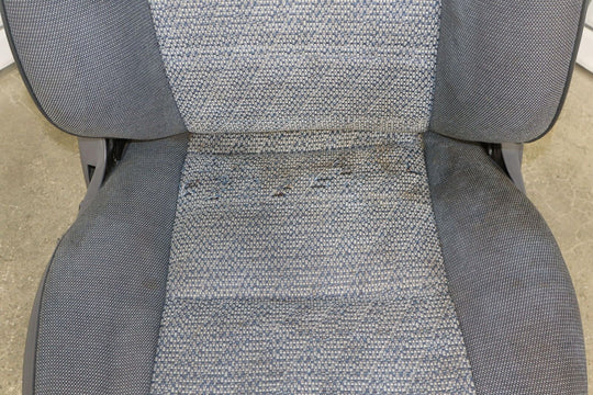 1992 Toyota Land Cruiser Front Right Passenger Cloth OEM Seat (Gray FD10) Tears