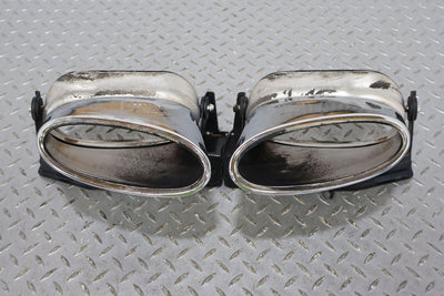 04-12 Bentley Continental GT GTC Pair LH & RH Exhaust Tips (Weathered Chrome)