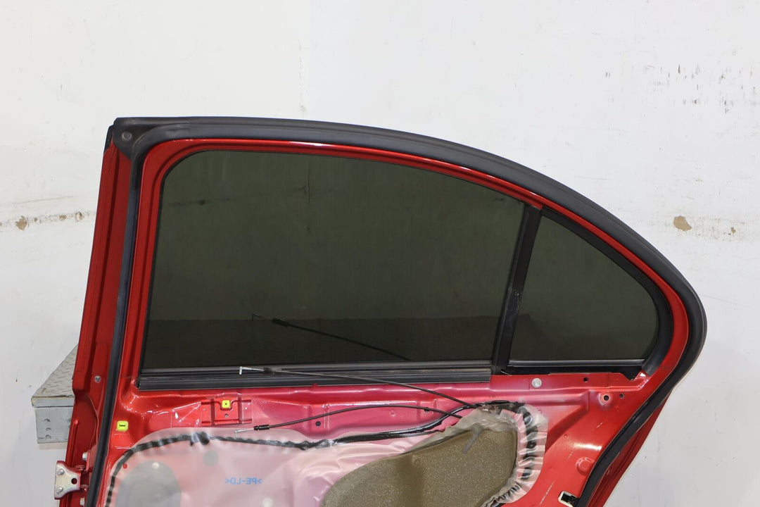 08-15 Mitsubishi Lancer EVO X Rear Right Door W/Glass (Rally Red P26) See Photos