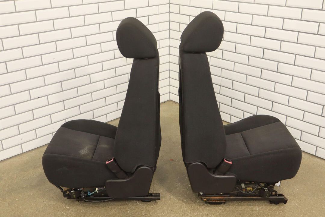 2012-2013 Chevy Silverado Crew Cab Cloth Seat Set (Front/Rear) Ebony OEM