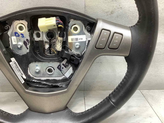 05-07 Cadillac XLR Black Leather Steering Wheel W/ Wood Trim