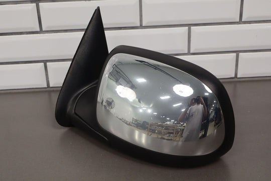 99-02 Chevy Silverado Left Driver Chrome Power Heated Door Mirror