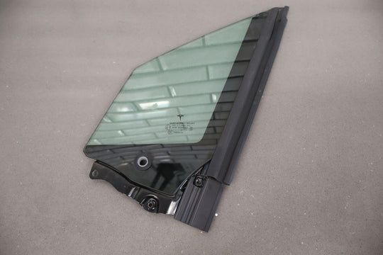 16-23 Tesla Model X Driver Left Front Quarter Vent Door Glass Window OEM