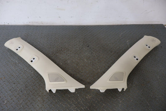 10-13 Lexus GX460 Pair LH & RH Interior A Pillar Trim Panels (Ecru) OEM