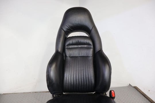 97-00 Chevy C5 Corvette Right Passenger Leather Power Seat (Black 19i) Tested