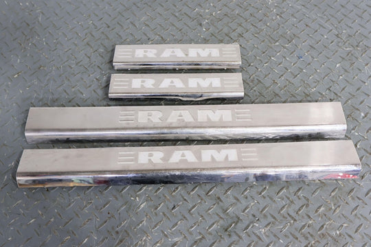 11-18 Ram 1500 2500 Crew Cab Door Sill Entry Plate Inserts Set of 4 (Aluminum