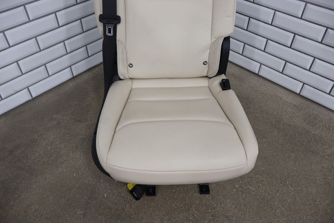 16-20 Tesla Model X Rear 2nd Row Right RH Leather Seat (Cream & Black)