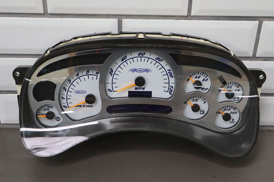 03-06 Sierra Silverado Rebuilt Custom Gauge Cluster with Trans Temp Gauge