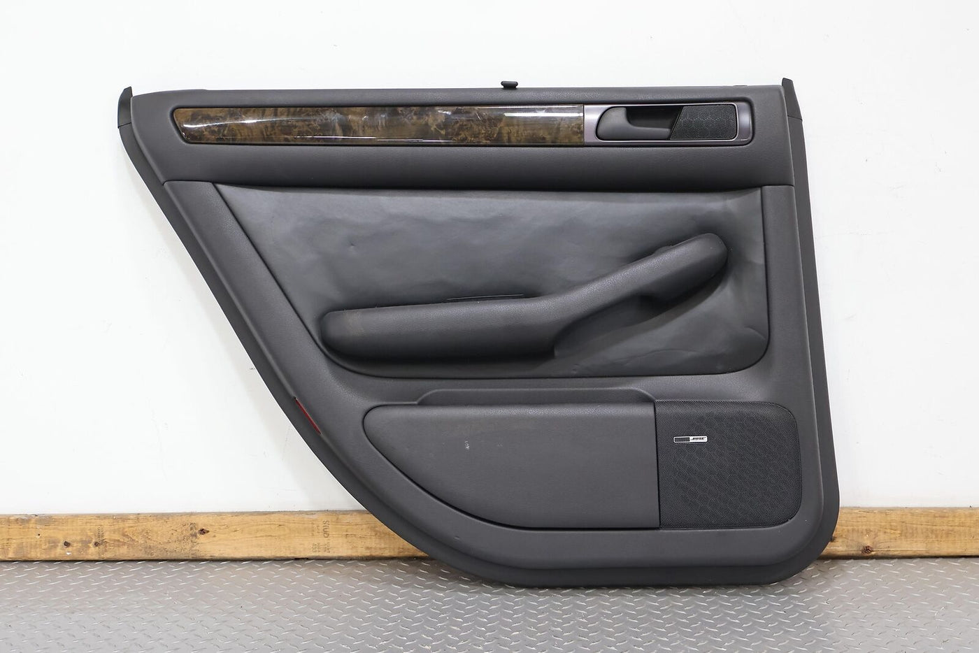 03-04 Audi RS6 Rear Left LH Interior Door Trim Panel W/ WIndow Switch (Black QH)