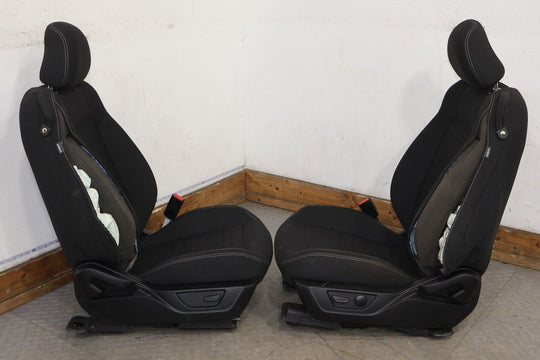 18-22 Ford Mustang Mach 1 Coupe Cloth OEM Seats Set (Ebony W1) Blown Bags