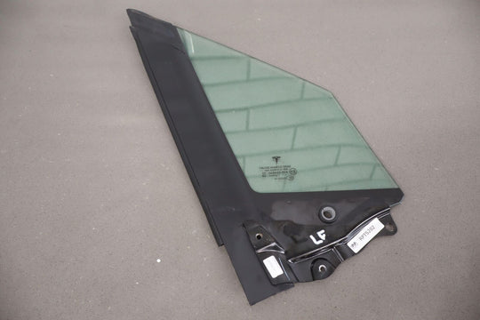 16-23 Tesla Model X Driver Left Front Quarter Vent Door Glass Window OEM