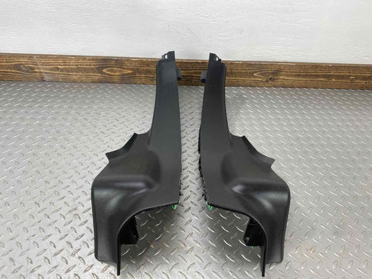 14-17 Maserati Ghibli Pair LH & RH Interior Lower C Pillar Trim Panels (Black)