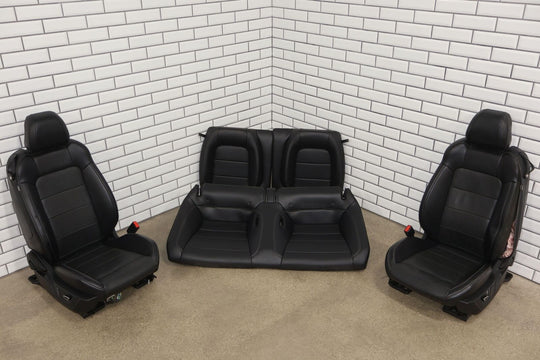 15-17 Ford Mustang GT Coupe Heated/Cooled Leather Seats Set (Ebony) Blown Bags