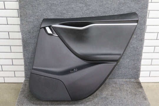 2012-2020 Tesla Model S Passenger Right Rear Interior Door Trim Panel (Black)