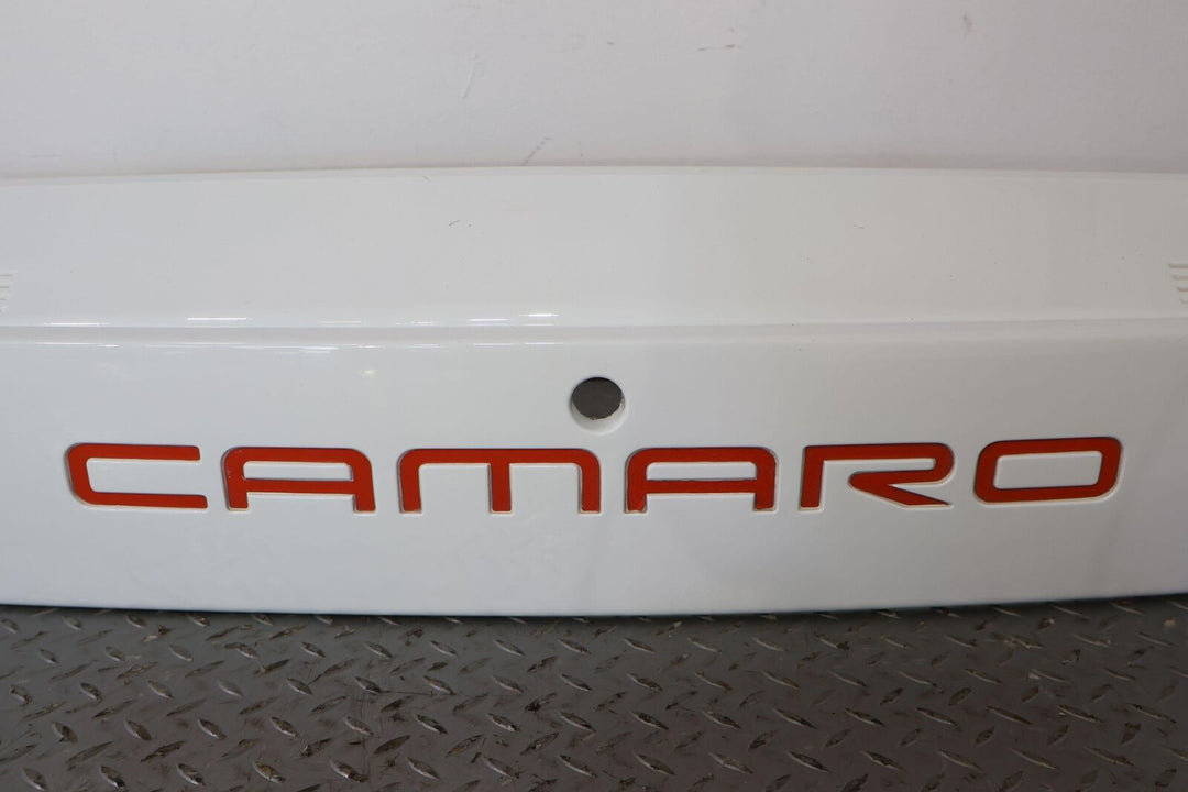 93-02 Chevy Camaro Z28 Rear Tail Finish Panel ( Arctic White/Red Letters) OEM