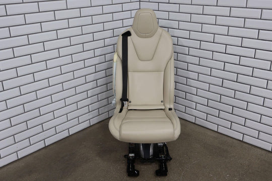 2016-2020 Tesla Model X Rear 2nd Row Right RH Leather Seat (Cream) Blown Bag