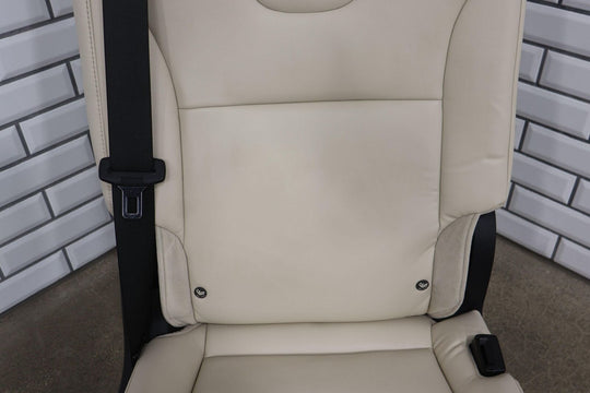 16-20 Tesla Model X Rear 2nd Row Right RH Leather Seat (Cream & Black)