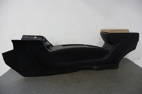 2016 Tesla Model S OEM Floor Center Console W/ Armrests (Black/Woodgrain)