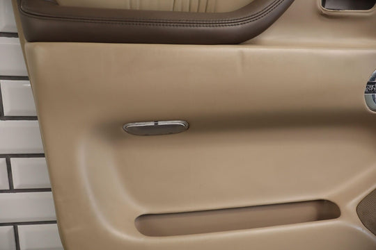 98-07 Lexus LX470 Left Driver Front Door Trim Panel Oak (9 Spkr Style) *Damaged*