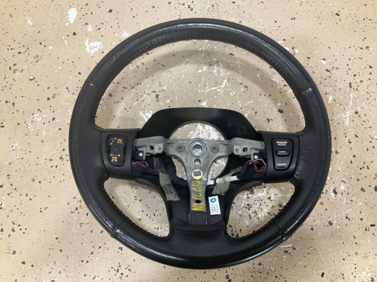 97-99 Chrysler Prowler Driver Leather Steering Wheel Agate LLAZ Missing Buttons