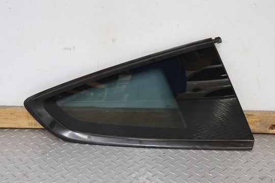 21-22 Ford Mustang Coupe Rear Right Quarter Window Glass (Tinted) Black Trim