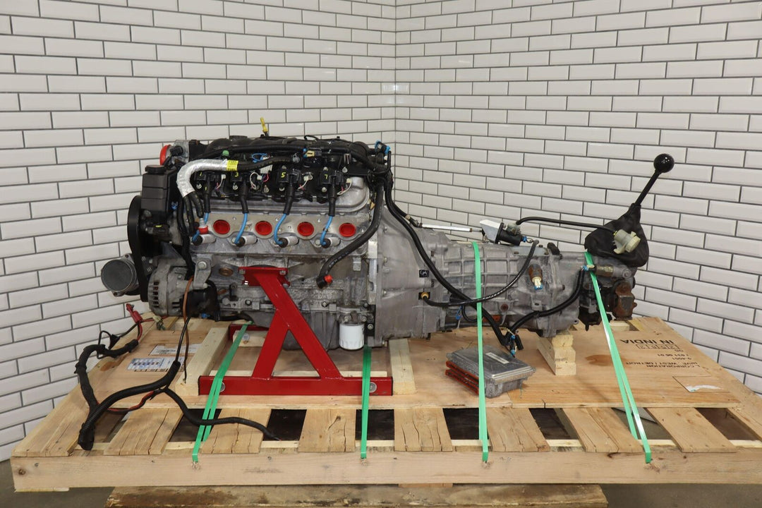 Chevy 5.7L V8 LS1 Engine & 6 Speed Manual T56 Transmission Swap Dropout 87K