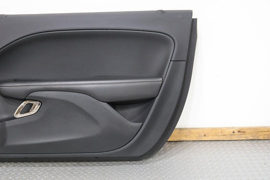 15-18 Dodge Challenger SRT Hellcat Right RH Door Trim Panel (Black X9) Leather