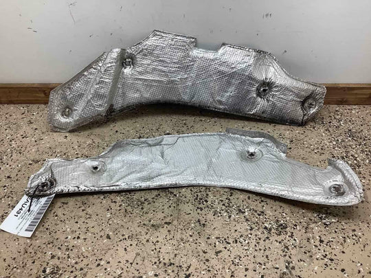 13-15 Audi RS5 Downpipe Body Area Heat Shields 8K0804162D 8K0804161F