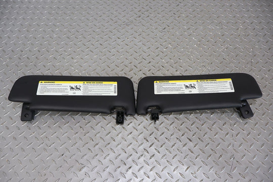 12-17 Fiat 500 Abarth Pair LH & RH Interior Sun Visors (Black A5XX) See Notes