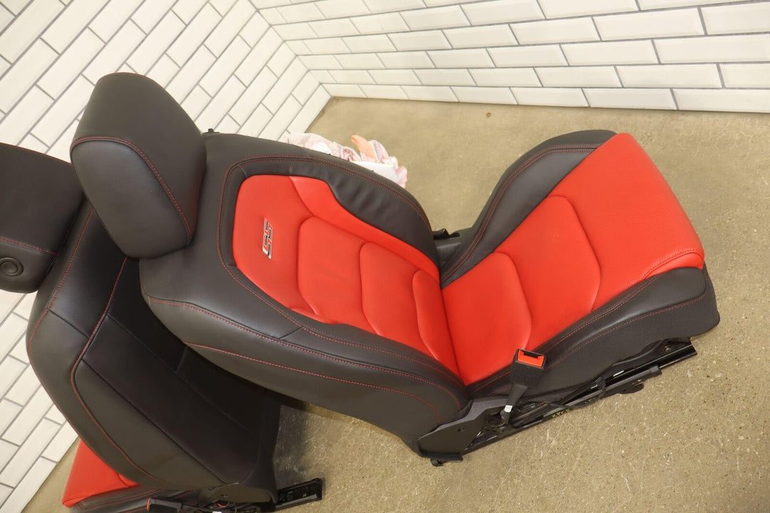 16-23 Chevy Camaro SS Convertible Leather Seat Set (Red H16) *Low Mileage*