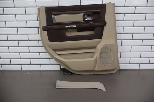 2013-2018 Ram Crew Cab Laramie Left Rear Interior Door Panel (Light Frost Beige)