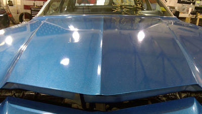 73-74 Ford Galaxy 500 OEM Hood  (Metallic Blue Respray)