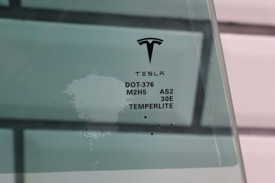 12-20 Tesla Model S Rear Right RH Door Window Glass (Self Tint) Glass Only