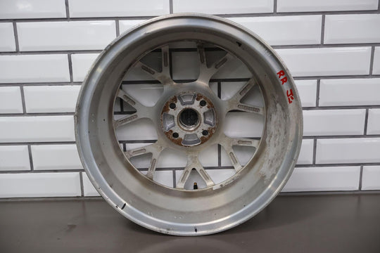 02 Mazda Miata Special 16x6.5 Enkei 7 Twin Spoke Wheel (Silver) Curb Rash