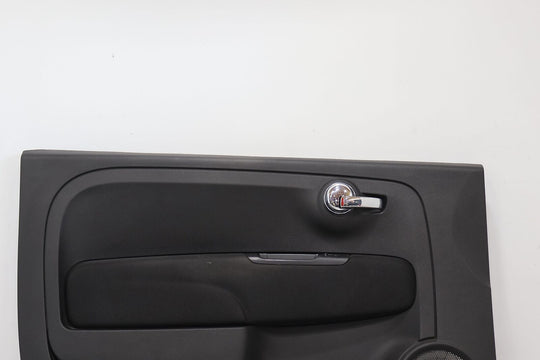 12-19 Fiat 500 Abarth 2DR Left LH Driver Interior Door Trim Panel (Black A5XX)