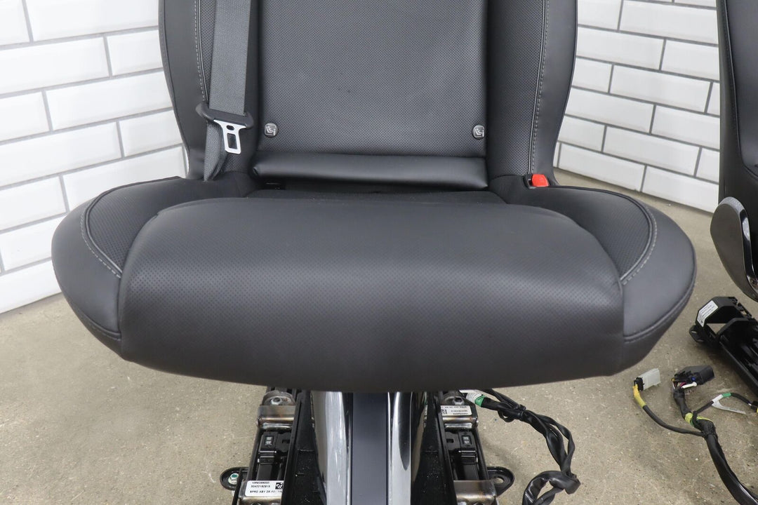 2021-2024 Tesla Model X Plaid 2nd Row Leather Seat Set (Left/Right) Black