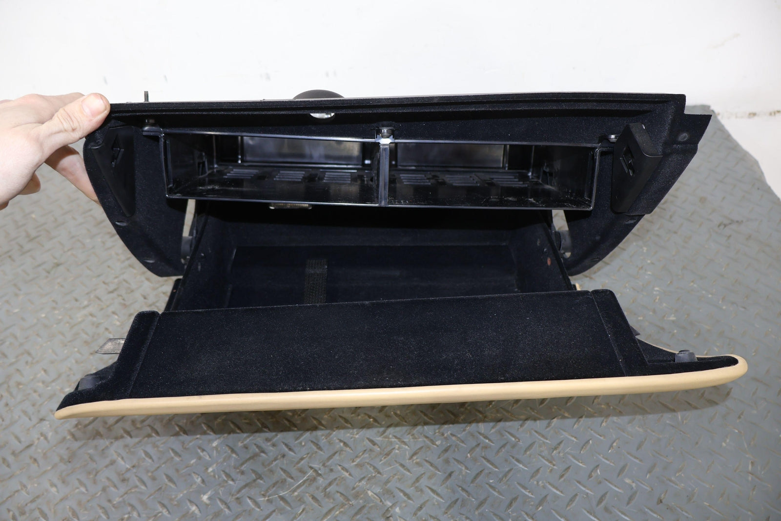 03-10 Bentley Continental GT Leather Glove Box Compartment Door