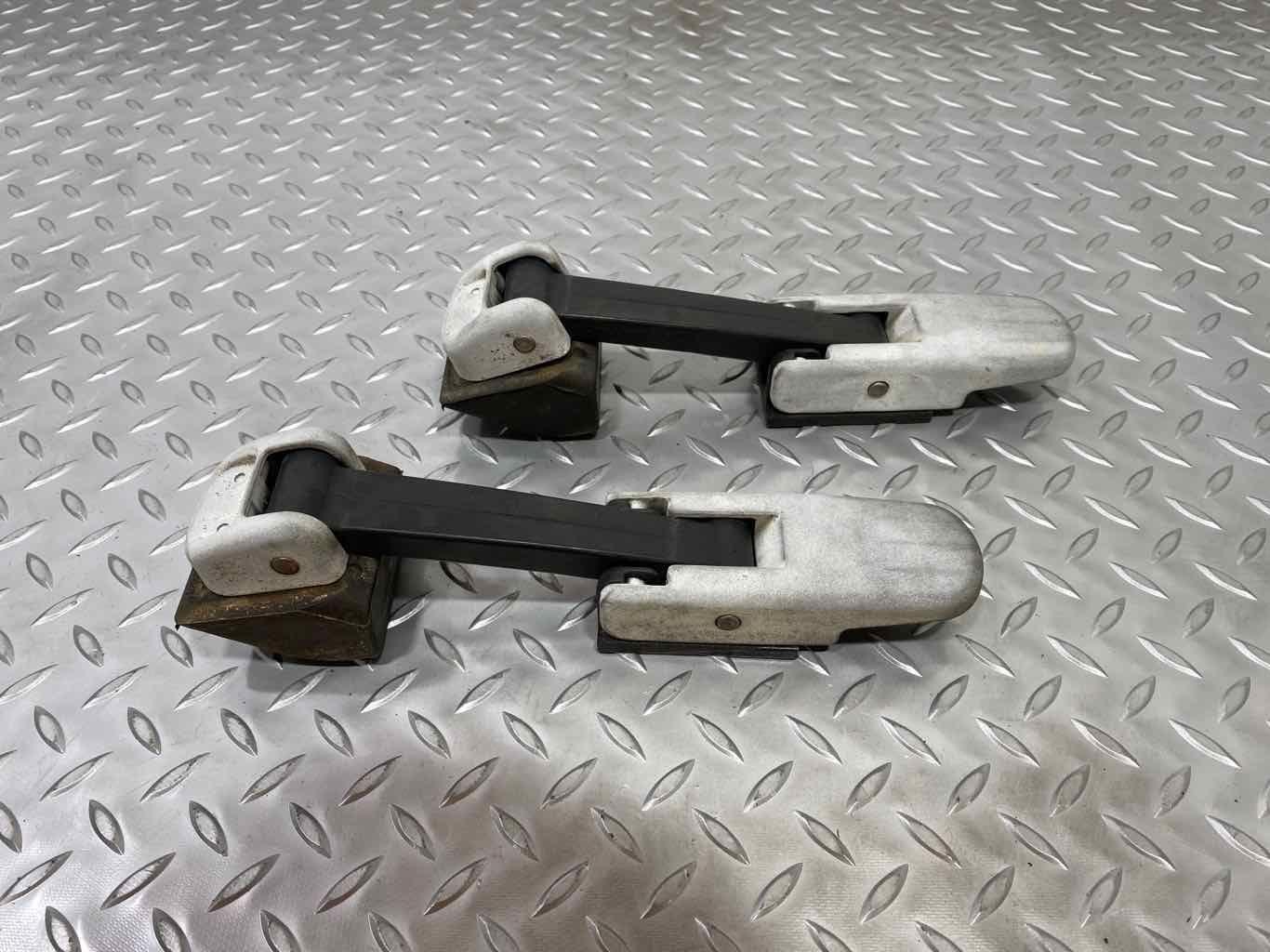 03-09 Hummer H2 OEM Hood Straps / Latches (Black/Silver) Pair of 2 OEM