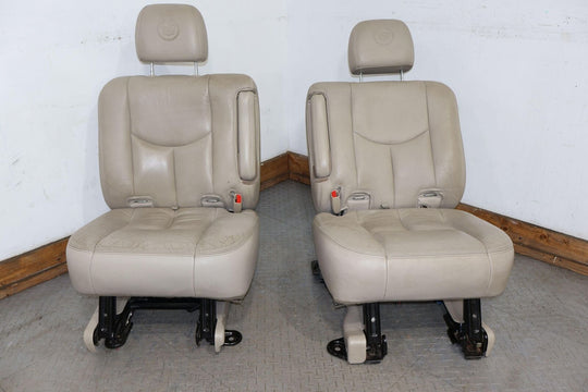 03-06 Cadillac Escalade ESV Yukon XL 2nd Row Leather Seats Set (Shale 15i) LWB