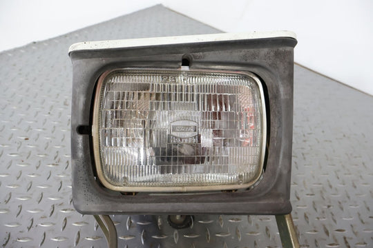 84-89 Chrysler Conquest Mitsubishi Right RH Headlight W/Motor (Sarajevo White)