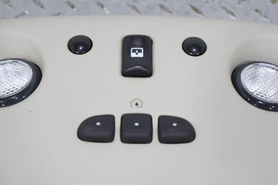 03-07 Hummer H2 Overhead Roof Console (Wheat) W/Sunroof Switches