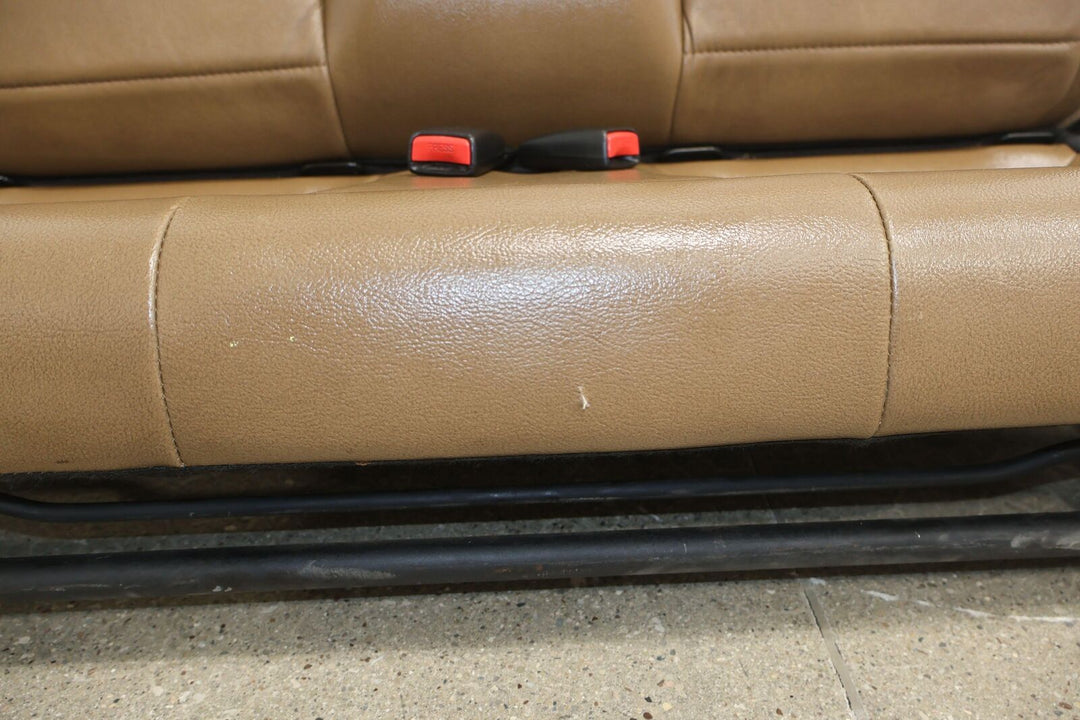 12-14 Jeep Wrangler Rubicon JK 2DR Rear Leather Seat (Dark Saddle XV) See Photos