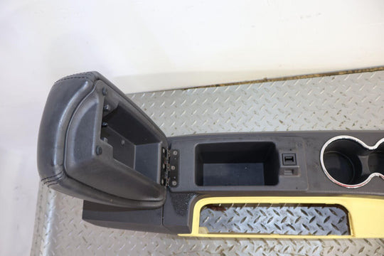 02-05 Ford Thunderbird Center Floor Console W/ Lid (Yellow & Black) Auto