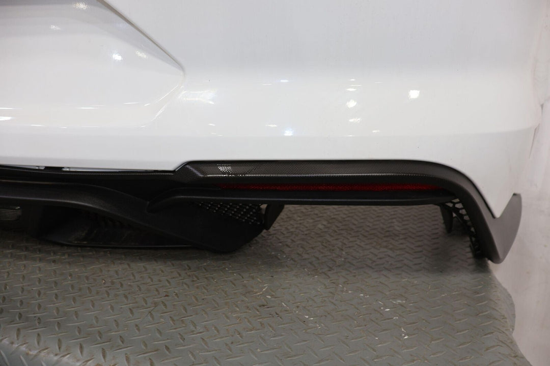 18-22 Ford Mustang Mach 1 OEM Rear Bumper Cover (Oxford White YZ/Black Stripes)