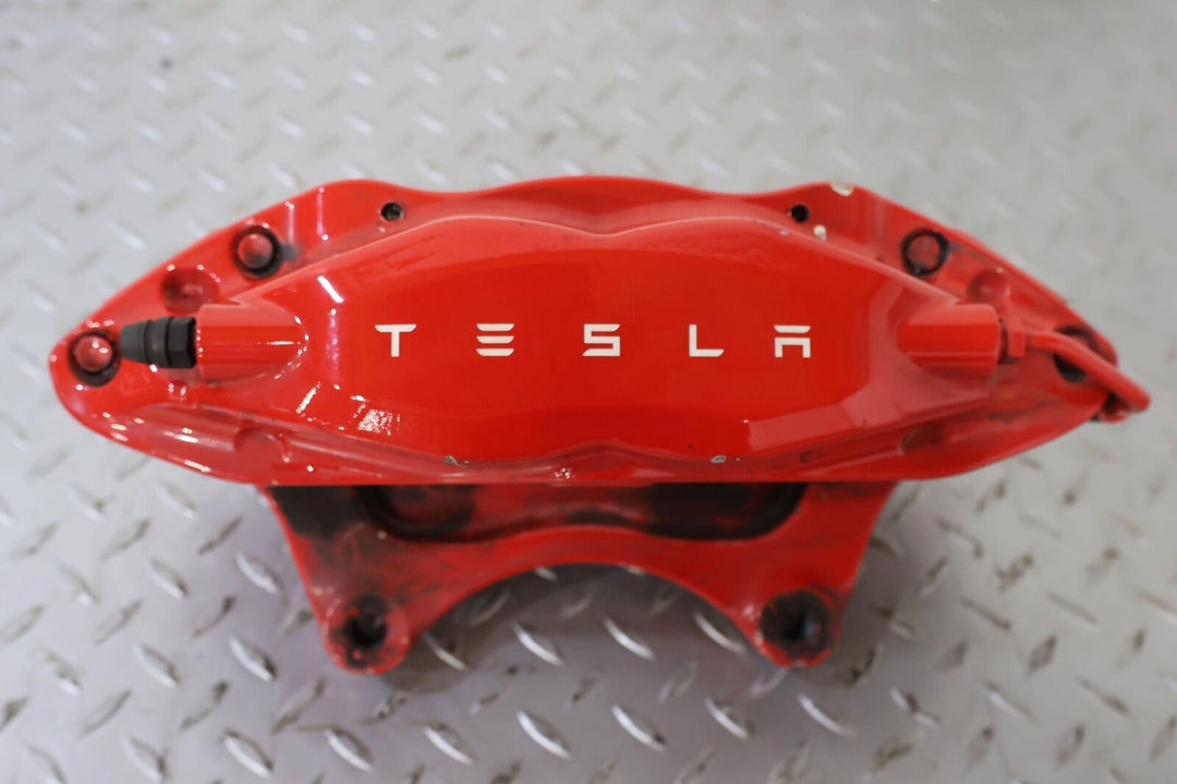 12-20 Tesla Model S Front Left LH Performance Brake Caliper (Red) 100K Miles