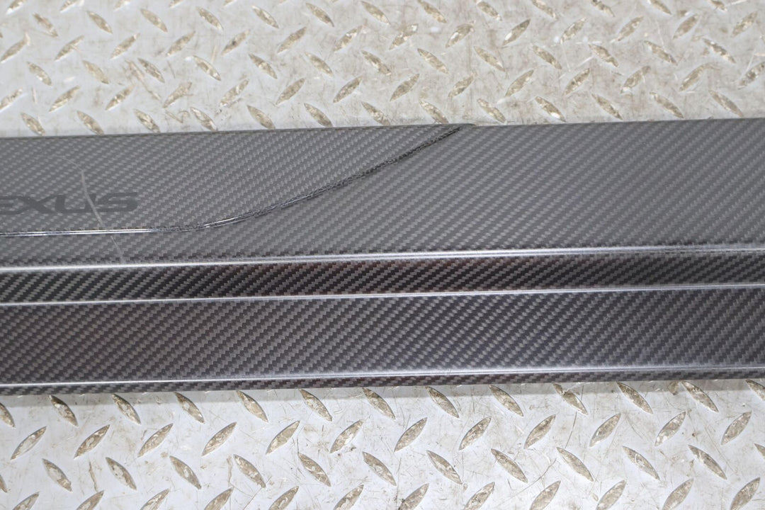 18-21 Lexus LC500 Right RH Carbon Fiber Sill Door Plate (Scratched) See Photos