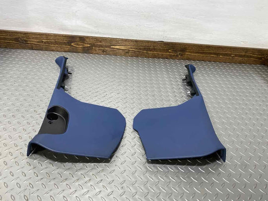 03-10 Bentley Continental GTC Pair LH & RH Leather Kick Panels (Blue) See Notes