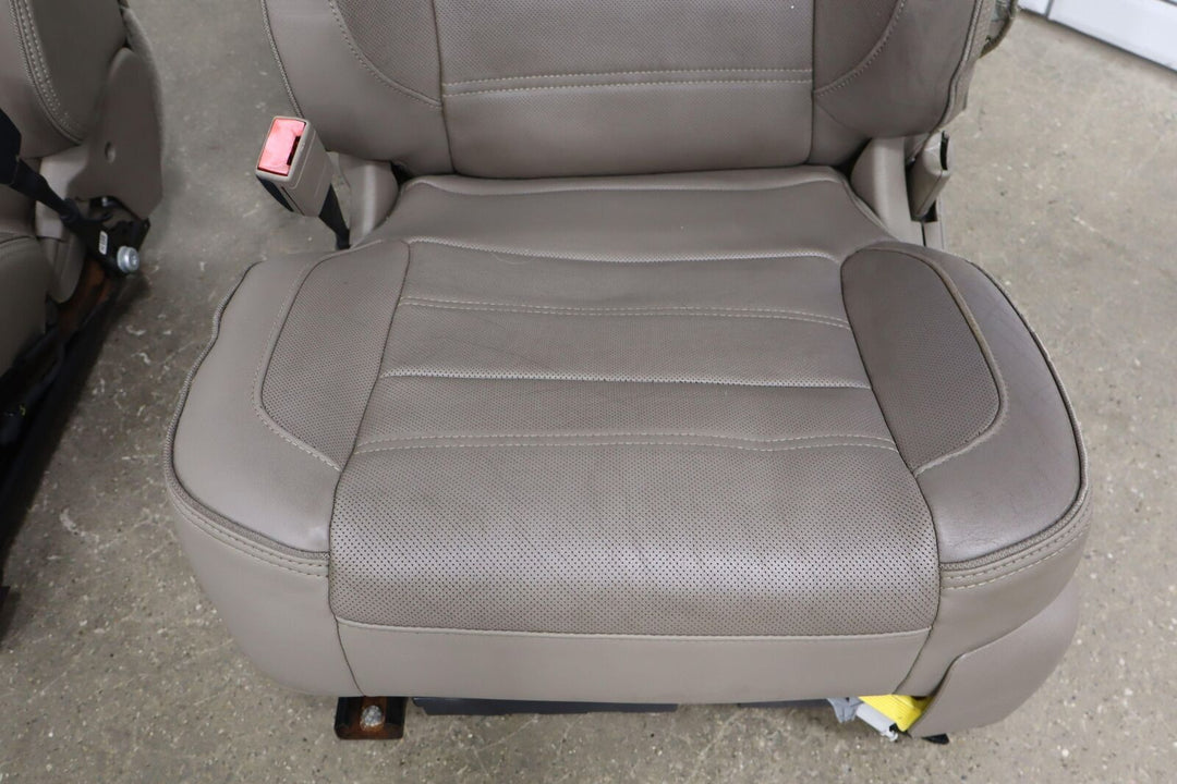 2014 GMC Sierra 1500 Crew Cab Denali Cocoa Seat Set with Center Console